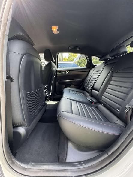 Rear seats cleaned and conditioned
