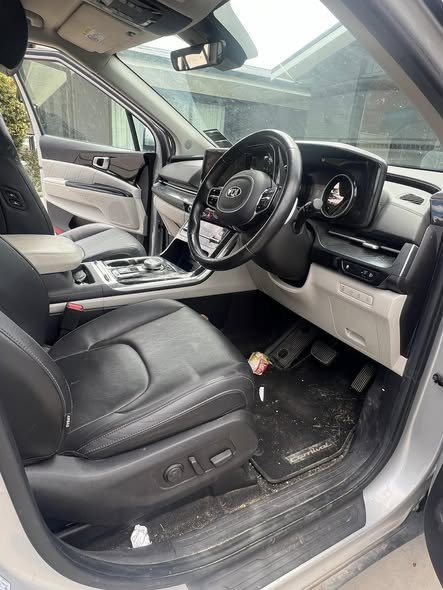SUV interior cleaned and detailed